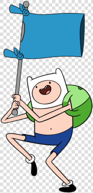 Adventure Time Finn Holding T shirt Flag   Adventure Time Finn Png  Transparent Png