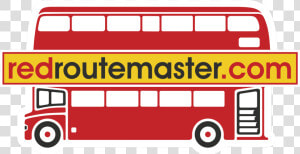 Redroutemaster   Double decker Bus  HD Png Download