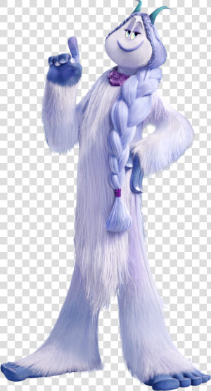 Smallfoot Meechee Yeti Holding Finger Up   Smallfoot Png  Transparent Png