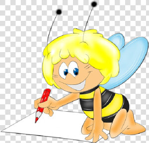 Cartoon Bee  Cute Cartoon  Bee Clipart  Bee Free  Busy   Cartoon  HD Png Download