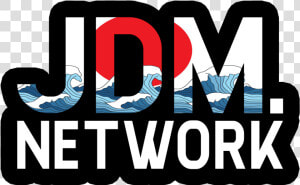 Image Of Jdm Network Logo Sticker   Graphic Design  HD Png Download