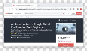 An Introduction To Google Cloud Platform For Data Engineers   Facebook Ad Sample Udemy  HD Png Download