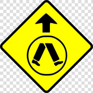 Pedestrian Crossing Sign Australia  HD Png Download