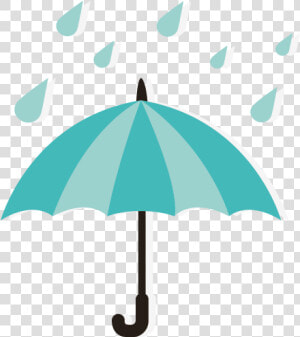 Weather Forecasting Cartoon Blue   Umbrella Clip Art Rain Drops  HD Png Download