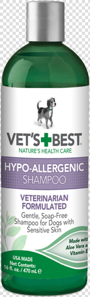 Vet S Best Hypo allergenic Dog Shampoo For Sensitive   Vet Shampoo For Dogs  HD Png Download