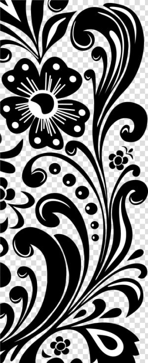 Black And Design design monochrome Photography visual   Border Design Clipart Black And White  HD Png Download