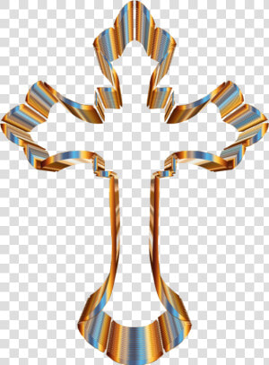 Symbol cross symmetry   Silver Cross Crucifix Clipart  HD Png Download