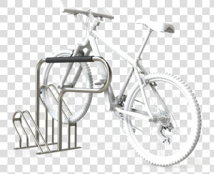 Compact Vandal Resistant Fully Welded Bicycle Rack  HD Png Download