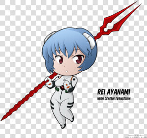 Neon Genesis Evangelion Rei Chibi   Png Download   Cartoon  Transparent Png