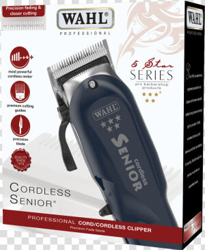 Wahl Senior Clipper Cordless  HD Png Download