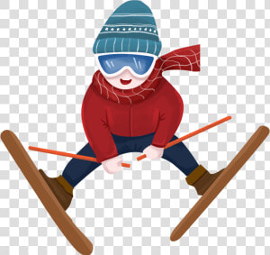 Fresh Winter Boy Character Png And Psd   Ski Jumping  Transparent Png