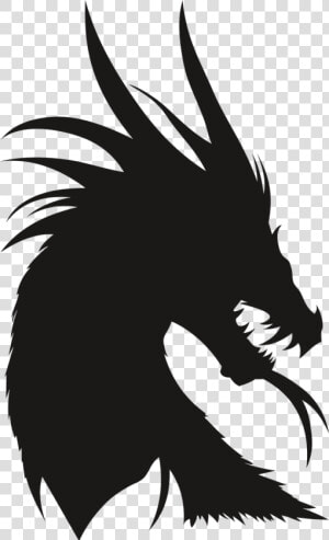 Dragon The Silhouette The Head Of The Free Picture   Dragon Head No Background  HD Png Download