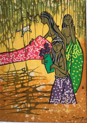 Hand Painted Batik Png   Painting  Transparent Png