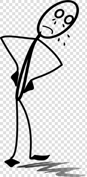 Al Very Sad Clip Arts   Sad Stick Man Figure  HD Png Download