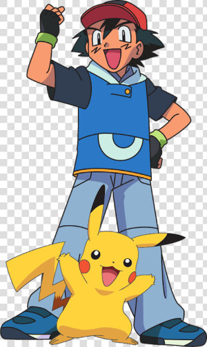 Ash And Pikachu   Ash Ketchum Ag  HD Png Download