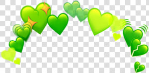  emoji  emojis  hearts  heart  emojicrown  emojicrowns   Green Heart Emoji Edit  HD Png Download