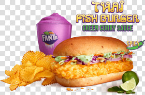 Mcd Thai Fish Burger  HD Png Download