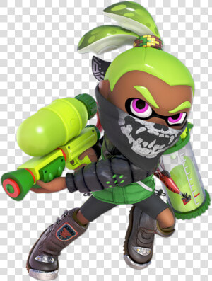 Super Smash Bros Ultimate Green Inkling  HD Png Download