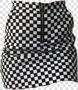 Skirt Pants Clothes Checker Checkered Black White Niche   Transparent Background Checkered Skirt  HD Png Download