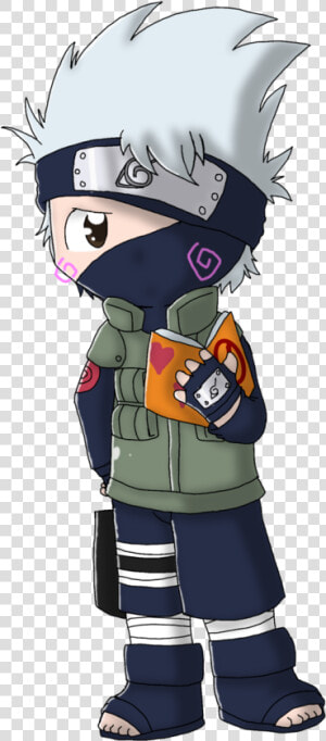 Kakashi Chibi Png   Kakashi With Book Chibi  Transparent Png