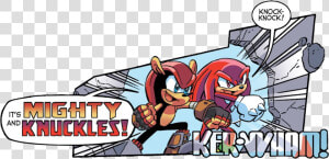 Knuckles The Echidna Mighty The Armadillo Relatable   Knuckles The Echidna Punch  HD Png Download