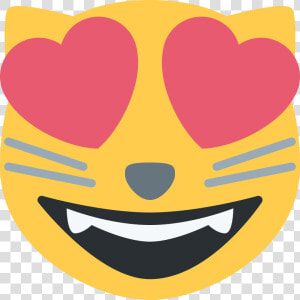 Emoji Cat Heart Eyes Png   Cat Heart Eyes Emoji  Transparent Png