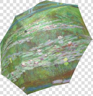 Monet Japanese Bridge Water Lily Pond Foldable Umbrella  HD Png Download