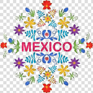 Colorful Cute Mexicanart Mexico   Vector Floral Mexican Pattern  HD Png Download