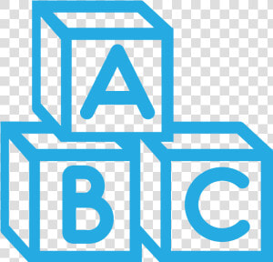 Abc Baby Blue Blocks  HD Png Download