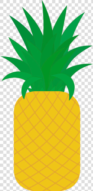 Flat Pineapple Poster Tropical Fruit Png And Vector   Vector Fruit Png  Transparent Png