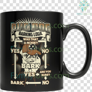 Pug Dog Barking Mug  tag Familyloves   Beer Stein  HD Png Download