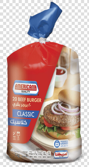 Beef Burger Americana  HD Png Download