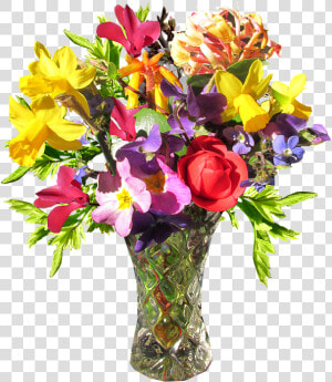 Transparent Free Clipart Flower Arrangements   Flower With Vase Png  Png Download