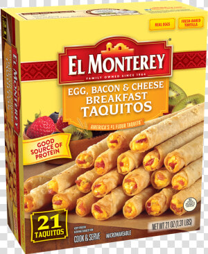 Breakfast Taquitos With Egg  Bacon   amp  Cheese  HD Png Download