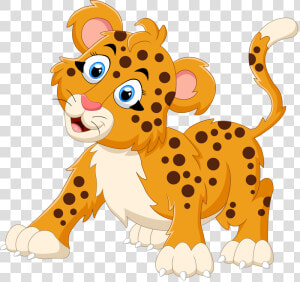 Cheetah Kids Cartoon   Cartoon Cheetah Clipart Png  Transparent Png