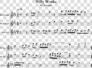 Willy Wonka Sheet Music For Trumpet  French Horn Download   French Horn Meme Music  HD Png Download