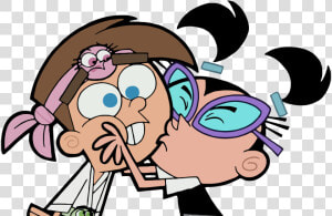 Tootie Fairly Odd Parents Tumblr   Fairly Odd Parents Timmy And Tootie Kiss  HD Png Download