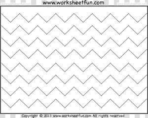 Zig Zag Pattern Tracing  HD Png Download