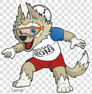 2018 Fifa World Cup Logo  amp  Mascot Zabivaka Logo  fifa   World Cup 2018 Mascot Png  Transparent Png