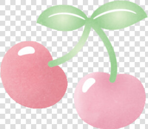  cereza  cute  pink   Apple  HD Png Download