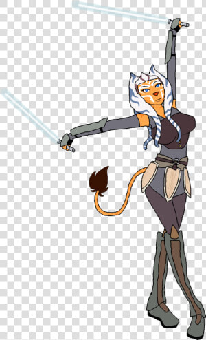 Ahsoka Tano   Cartoon  HD Png Download