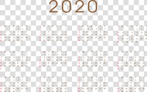 2020 Transparent Calendar Clipart   Calendar 2020 Png Transparent  Png Download