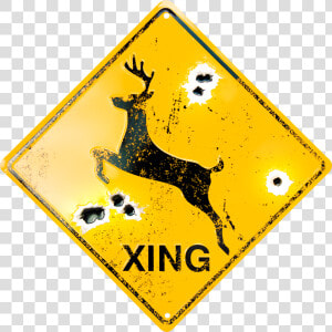 Xs67048   Deer Xing   Deer Clip Art  HD Png Download