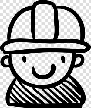 Constructor Worker Hand Drawn Person Comments   Hand Drawn Person Icon  HD Png Download