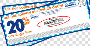 Bed Bath And Beyond Coupon Online Mo  HD Png Download