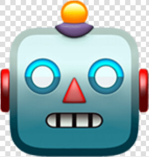 De Robot Emoji Zoals Ik Deze Zie Op De Mac   Robot Emoji  HD Png Download