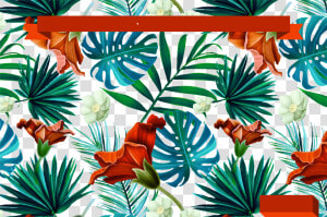 Tropical Pattern   Png Download   Tropical Leaves Background  Transparent Png