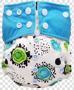 New Born Cover Diaper Greens  amp  Spots 2 Inserts Title   Diaper  HD Png Download