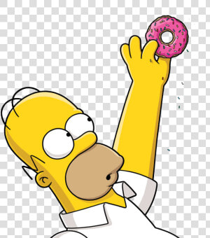 Emoticoon De Homero   Donut Homer Simpson  HD Png Download