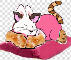 Png Library Cat Ruby Sleeping On Her By Sloanvandoren   Cartoon Cat  Transparent Png